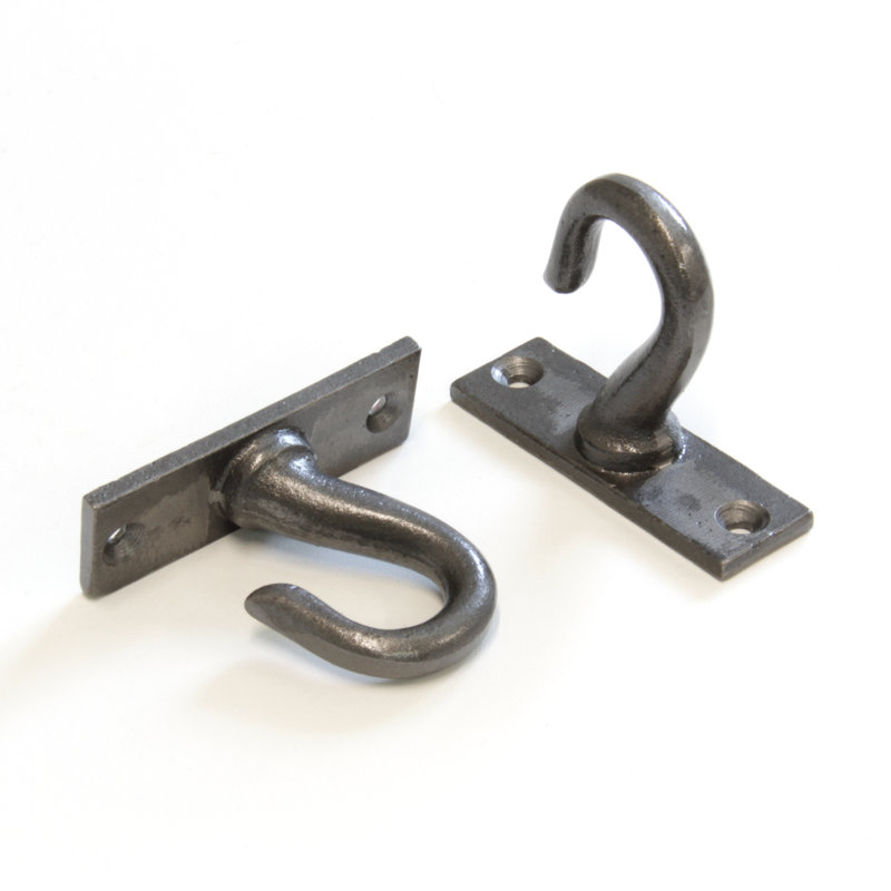 2.2 Inch Gray Iron Wall and Ceiling Hook
