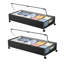 Rangement sous le lit avec roulettes