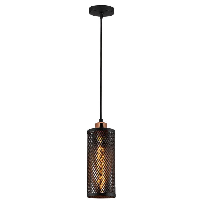 Driffield 1 - Light Black Cylinder Pendant