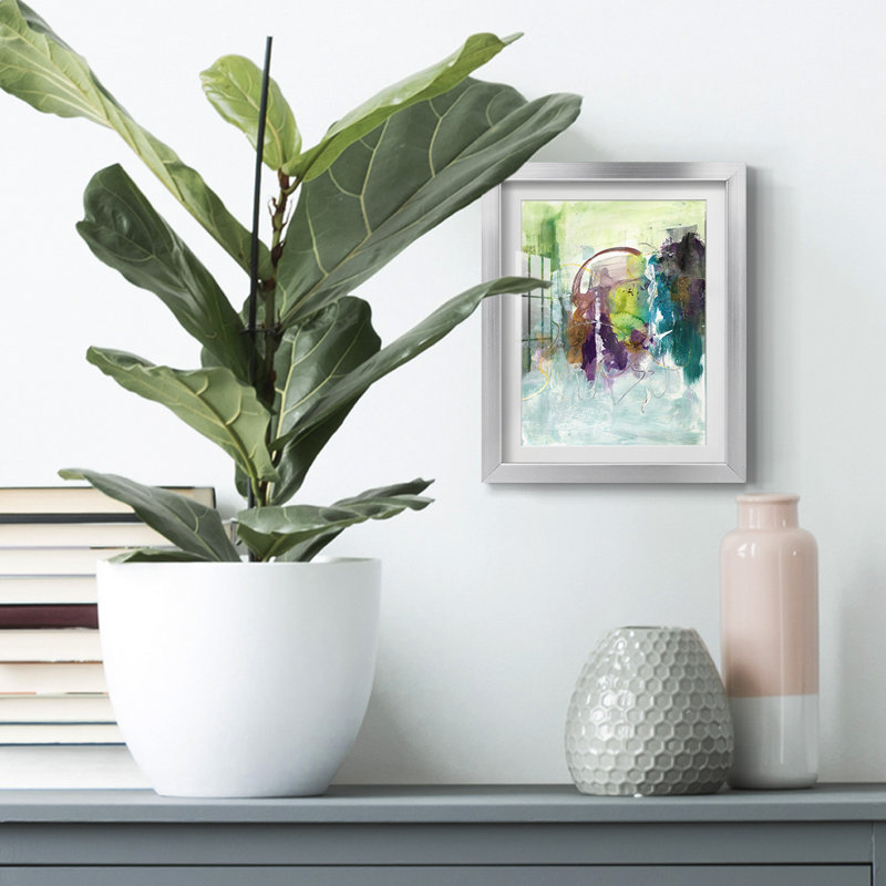 «Moving On I», impression encadrée, H 28,5 po x l 20,5 po, Argent argent