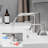 Bathroom Faucets for Sink 3 Hole 8 inch Widespread Bathroom Sink Faucet with Pop Up Drain Double Lever Handle Faucet Bathroom Vanity Faucet Basin Mixer Tap Faucet with Hose-115721087