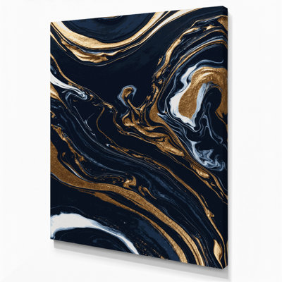 Abstrait art fluide sur toile grise 89