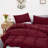 Solid Color Comforter Dark Color 3 PCs Bedding Set Deep Color Bed Comforter Set-115667182-115667186