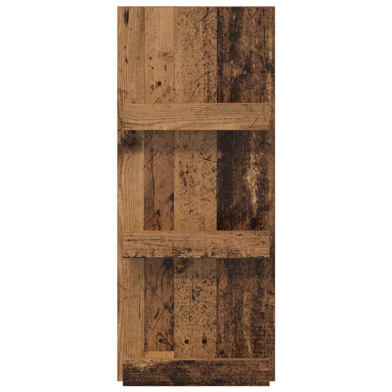 Wood Free Standing Magazine Rack, Dark Brown