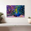 Paon éblouissant sur toile-741558390