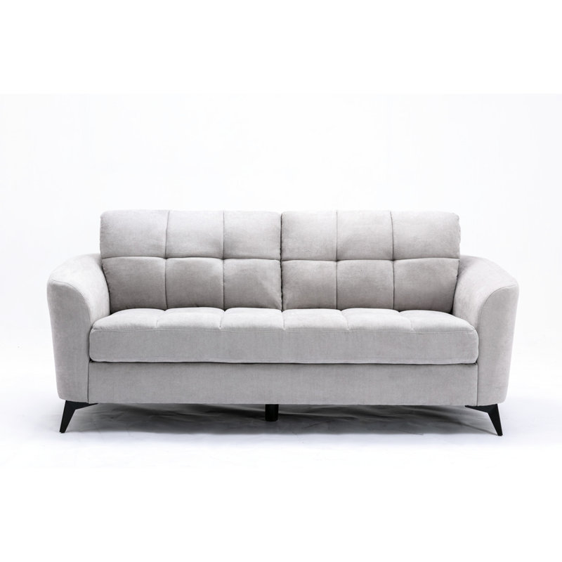 79 po gris, avec coussin et siège à ressorts ensachés