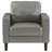 Grey 3-piece Track Arm Sofa Set