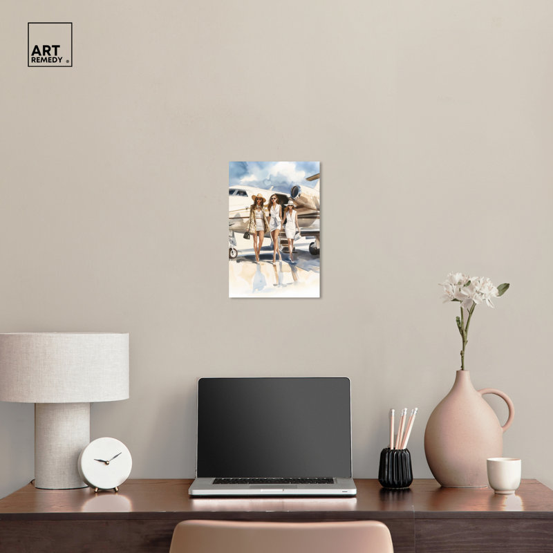 Rich Girls' Realm II 15" x 10" Glam Wrapped Canvas Art