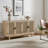 56.8" W Solid and Manufactured Wood TV Stand -2020493057