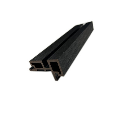 Ensemble de 4 pièces de panneau de revêtement en composite de bois à lattes en bois 107 po x 3,5 po European