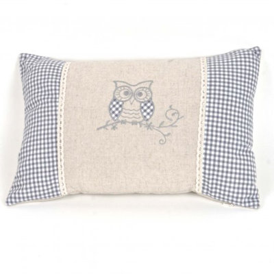  Housse de coussin Lin Owl