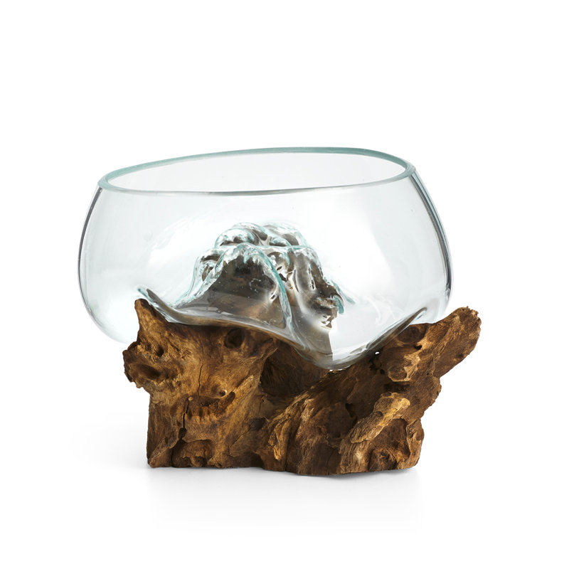 Sculpture supérieure ouverte en verre fondu Alcalde