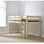 Ivy Mid Sleeper Solid Pine Cabin Bed-275612919