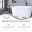 67 In. X 32 In. Acrylic Oval Freestanding Soaking Bathtub