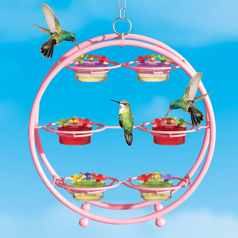Mangeoire à colibri à suspendre 6 bols Unique