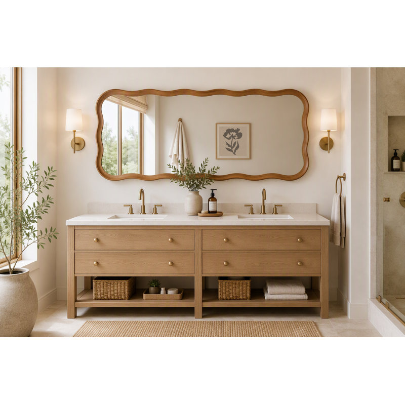 Miroir Hatherleigh, Brown Wood