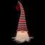 Chapeau rayé rouge et blanc 13,5 po
