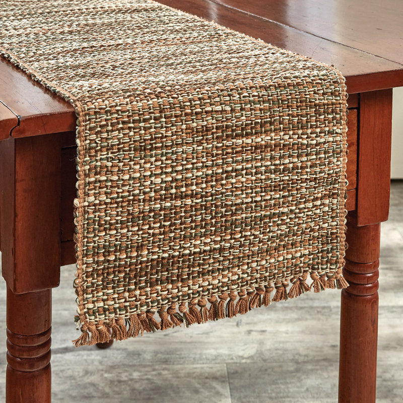 Ginger Tweed Table Runner 13", 36" L x 13" W, Orange