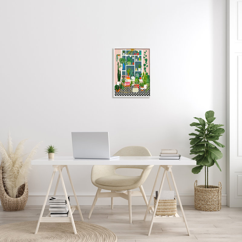 43_Art mural moderne sur toile tendue, "Modern Chic Home Lover Sanctuary" par Jen Bucheli, H 20 po x l 16 po