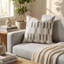 Housse et insert de coussin rectangulaire en coton Gladstone Tiles Luxury-1437018998-1437018995