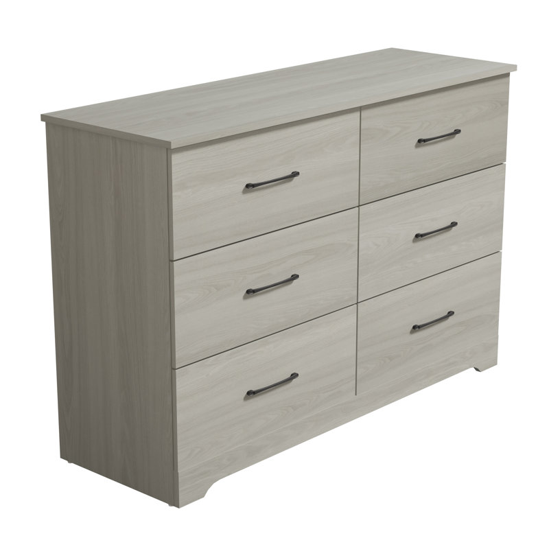 Commode 6 tiroirs Arkia, Gris
