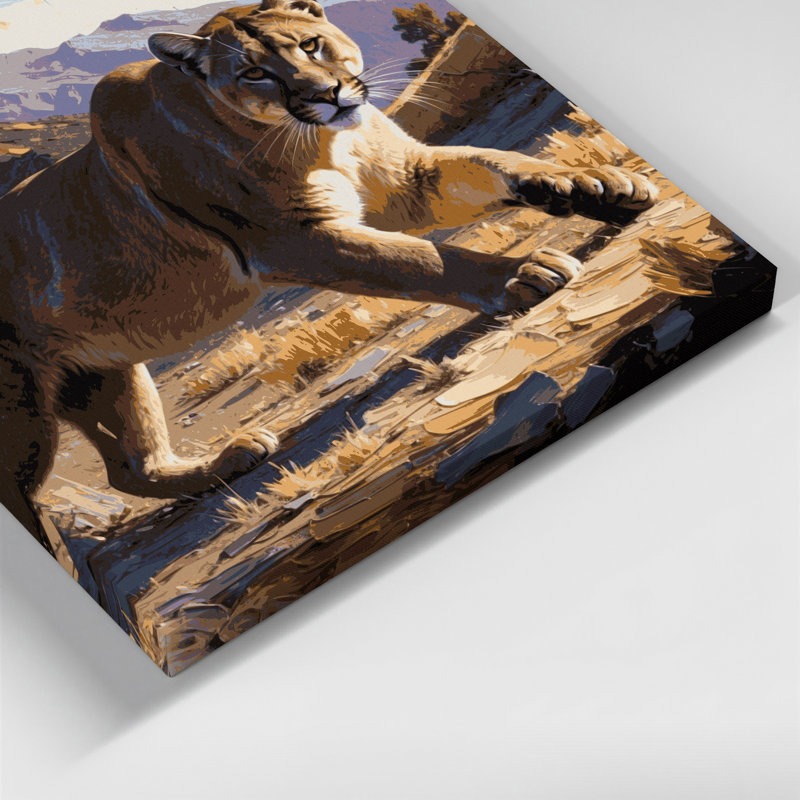 «Big Cats California Mountain Lion», art mural sur toile