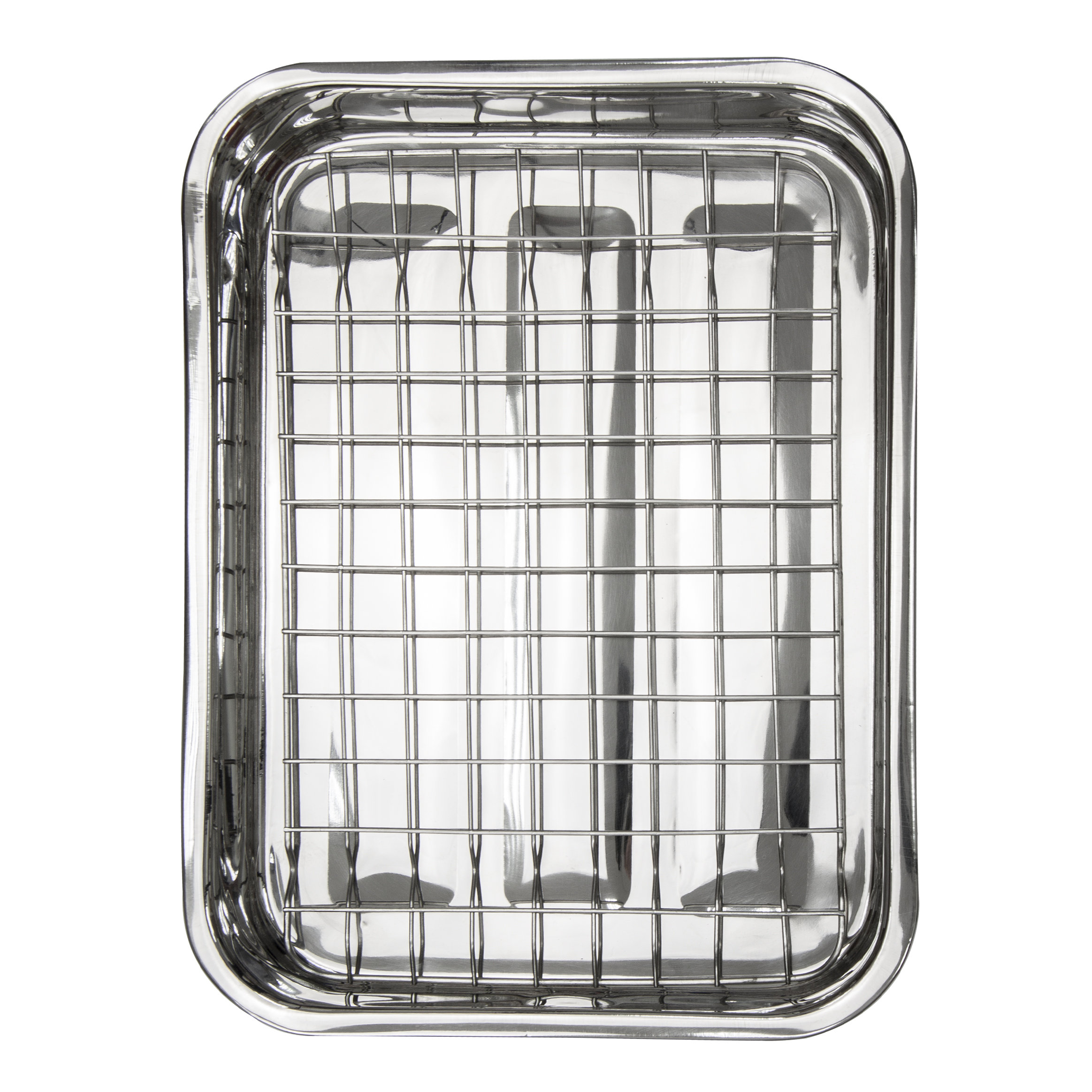 SQProfessionalLtd SQ Professional Lustro Stainless Steel Roasting Tray with Rack Wayfair.co.uk