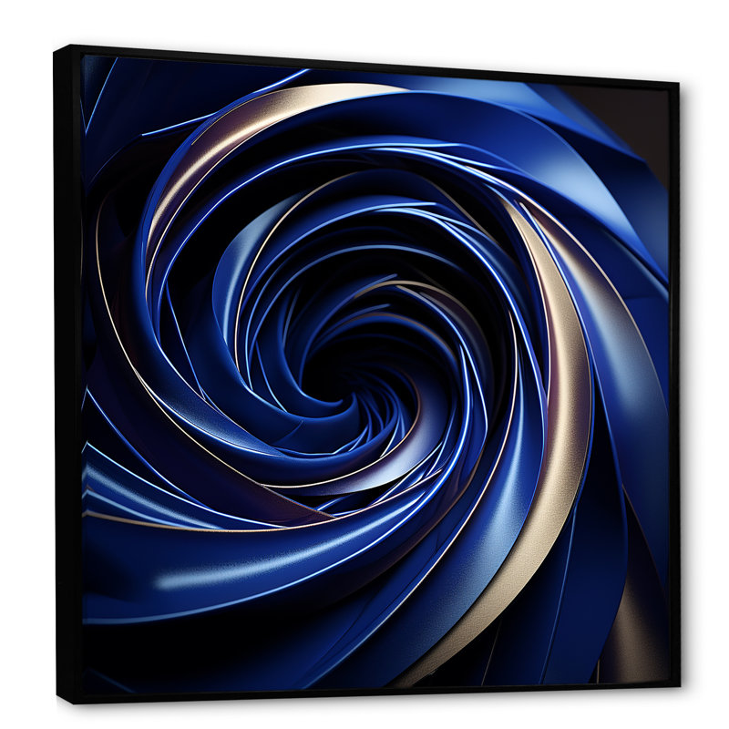 «White Intricate Inversion Hole II - Abstract Spirals», art mural, salon_106102, H 24 po x l 24 po x P 1 po