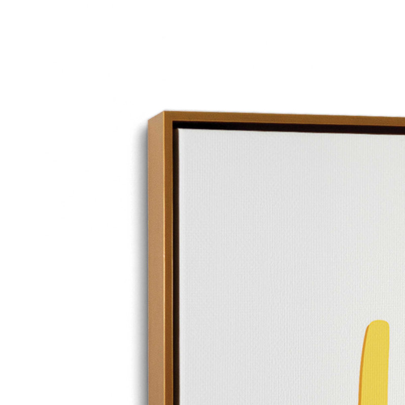 «The Sunny Side» par Imperfect Dust, reproduction d'art, L 30 x H 40, Doré, Toile avec cadre