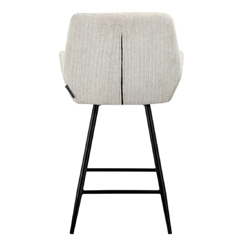 Linsey Upholstered Counter Stool with Metal Frame
