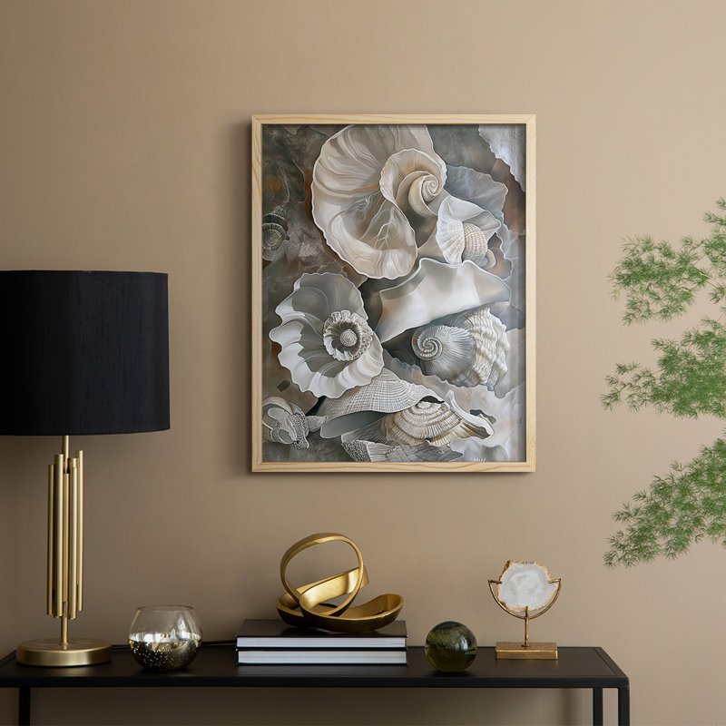 NAUTICAL Series CCXCV, reproduction encadrée - bois massif, H 21 po x l 17 po, Naturel