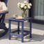 Table d'appoint extérieure carrée Adirondack en bleu-133704104-133704109
