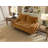 Brighton 58" Mid-Century Modern Velvet Loveseat, Tufted Square Arm Apartment Sofa with 2 Bolster Pillows-1114944989