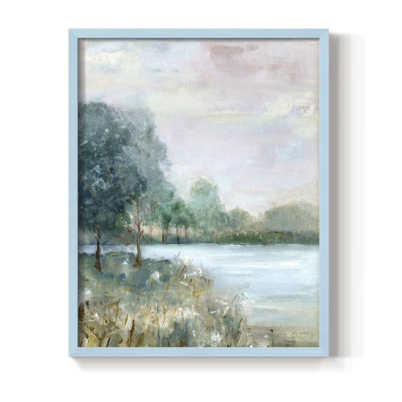 Blue Hour Framed Print - Solid Wood, Blue, 11" H x 9" W