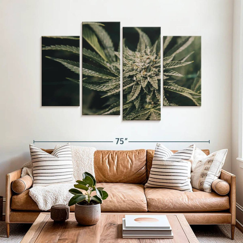 Plante de marijuana Senne, H 42 po x l 68 po