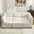 Modular Sectional Sofa U Shaped Modular Couch With Reversible Chaise Modular Sofa Sectional Couch,6- Seat Convertible Sofa-2124046318