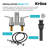 KRAUS Indy Centerset Bathroom Faucet With 2 Handles, Pop Up Drain And Supply Lines-107426069