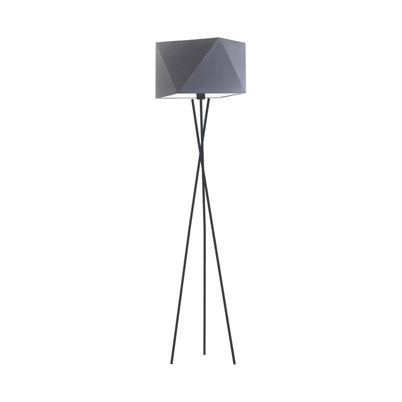 Ayane 163cm Tripod Floor Lamp, Grey, Black