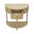  Charlbury 31"W Half-Round Solid Wood Console Table with Fluted Drawers-446195507