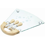 MasterClass Glass Cheese Serving Set