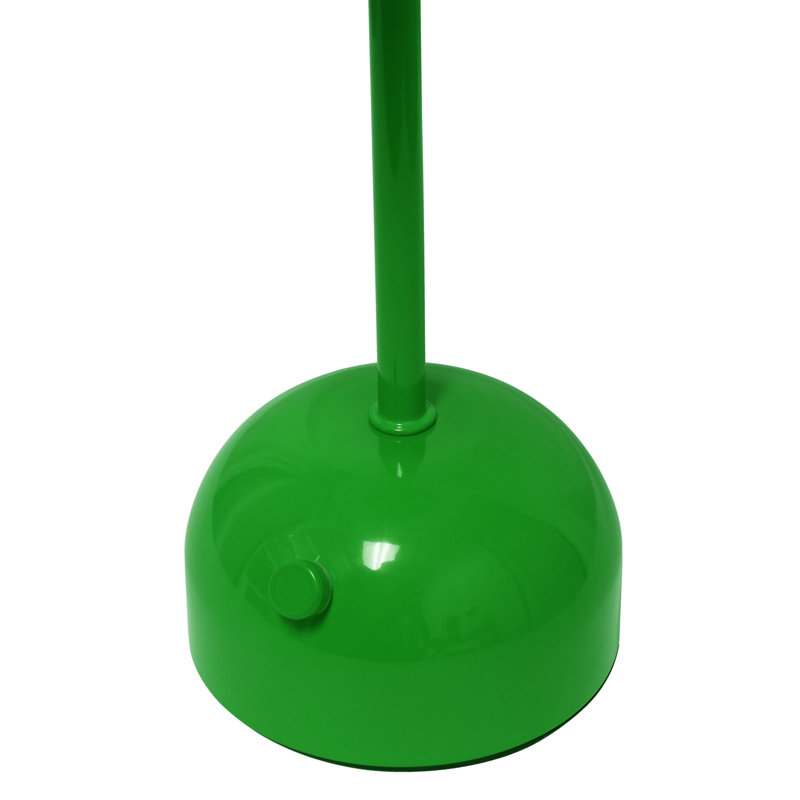 Simple Designs 11.8" Minhajul Dimming LED Touch Stick Lamp, Portable & Rechargeable,, Green