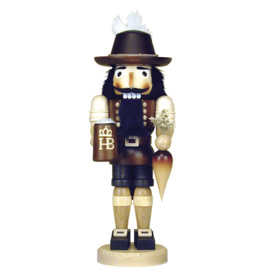 Natural Wood Dark Colored Bavarian Nutcracker