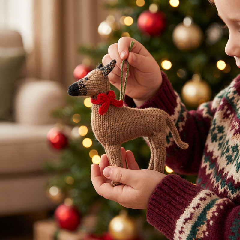 Arcadia Home Great Dane Hand-Knit Ornament