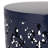 Faliha Powder-Coated Iron Cut Round Side Table-70303707