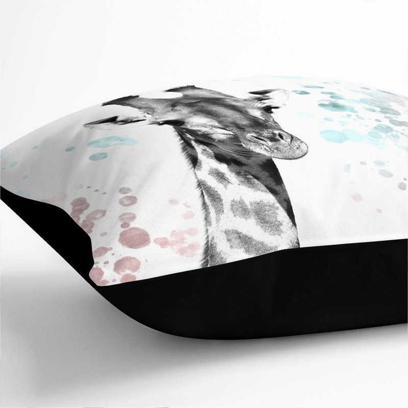 Square Throw Cushion, Black, 40cm H x 40cm W x 15cm D