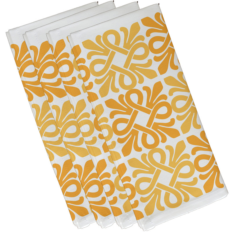 Ensemble de serviettes 4 pièces Milnor, Jaune