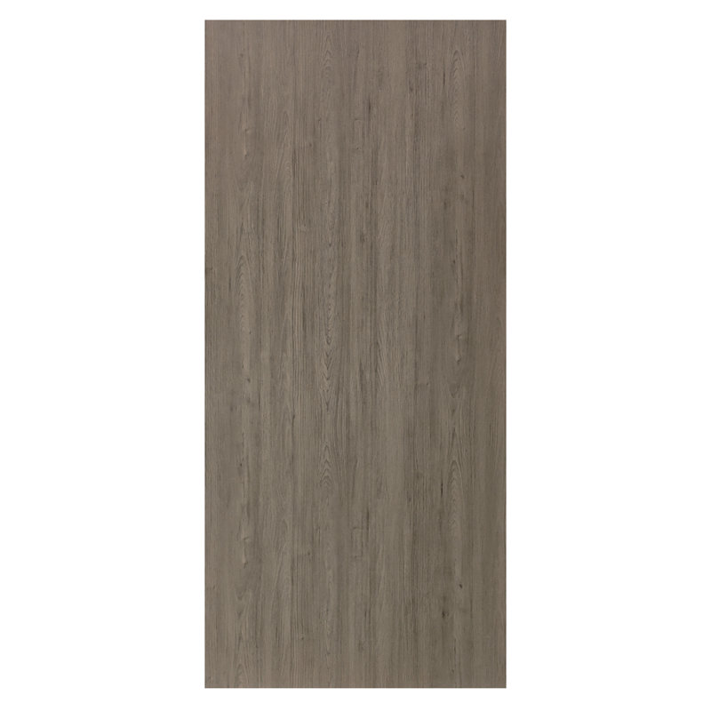 Dalle de porte intérieure grise à texture creuse, 88 po x 38 po