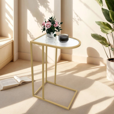 Table de bout en verre