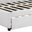 Lit de jour double avec couchette en lin beige, couchette fonctionnelle en lin Relax Style, sans sommier, stable et structure, meubles peu encombrants-1146769974