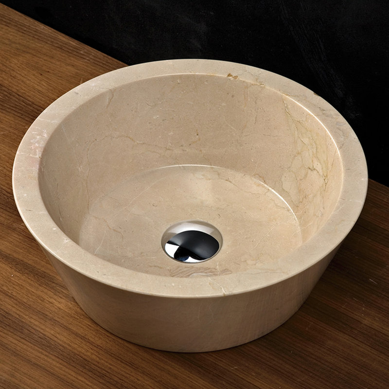 15.75'' W Single Stone Vanity Top, Crema